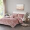 Intelligent Design Blush 100 Percent Polyester Crushed Duvet Cover Set, King & California King Size